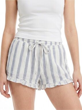 Banjara Women’s Striped Sz Medium Boho Cotton Elastic Waist 2” Inseam Shorts